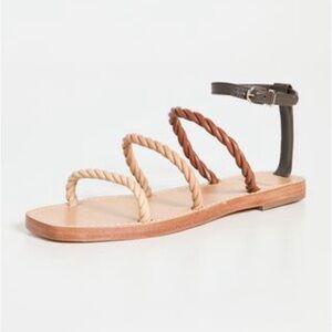 NWOT Larroude Multi-Color Rope Sandals women’s 7